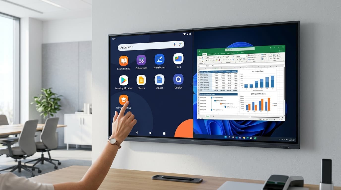 Want to Run Both Windows and Android on Your Interactive Flat Panel? Here's What You Need.