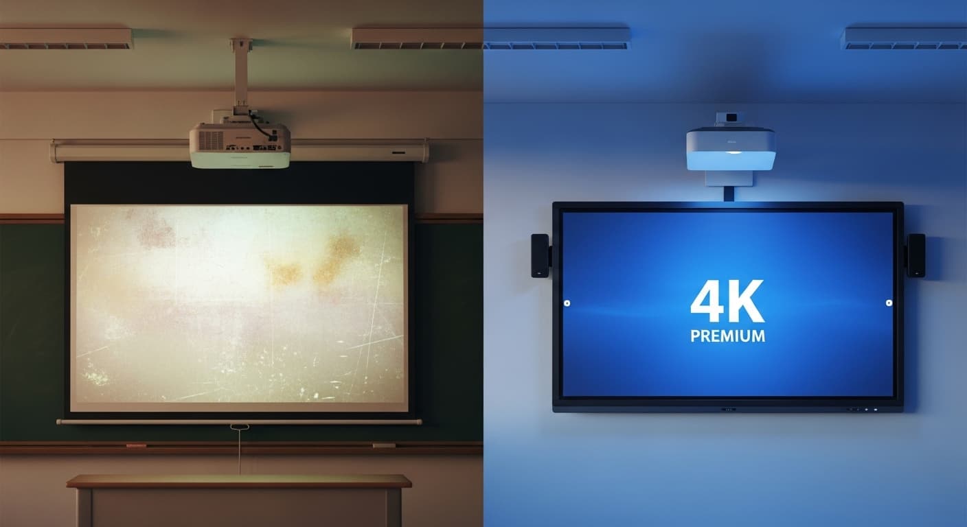 Interactive Flat Panel vs Projector: The Real 5-Year Cost Comparison for Indian Schools
