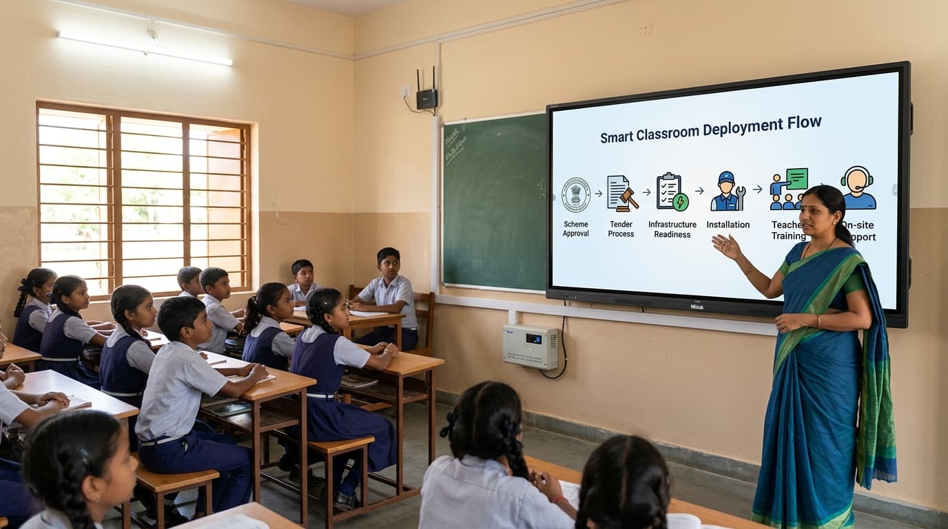 Interactive Flat Panels in Government Schools: What the Deployment Process Actually Looks Like